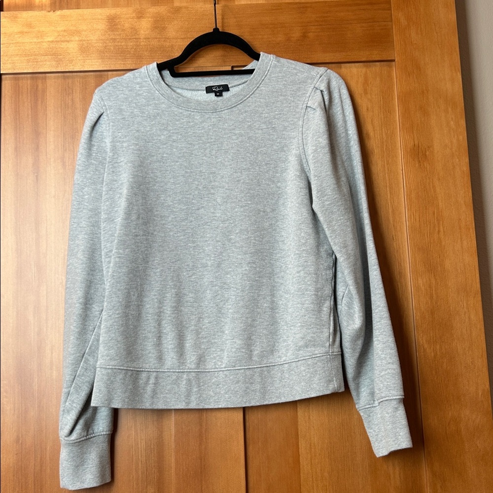 Rails Gray Puff Long Sleeve Sweatshirt